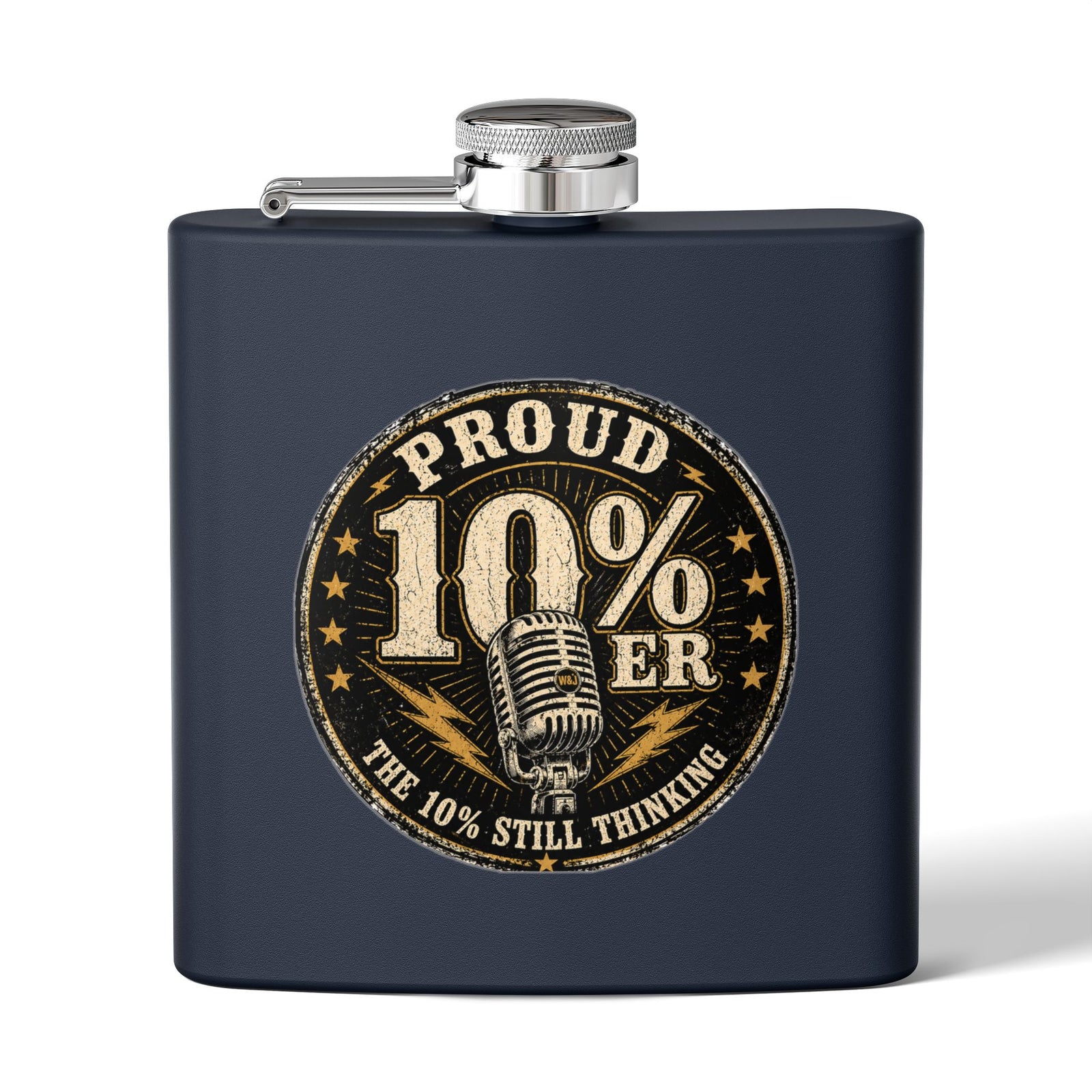 Walton & Johnson: Proud 10%er Flask - 4LibertyShop.com