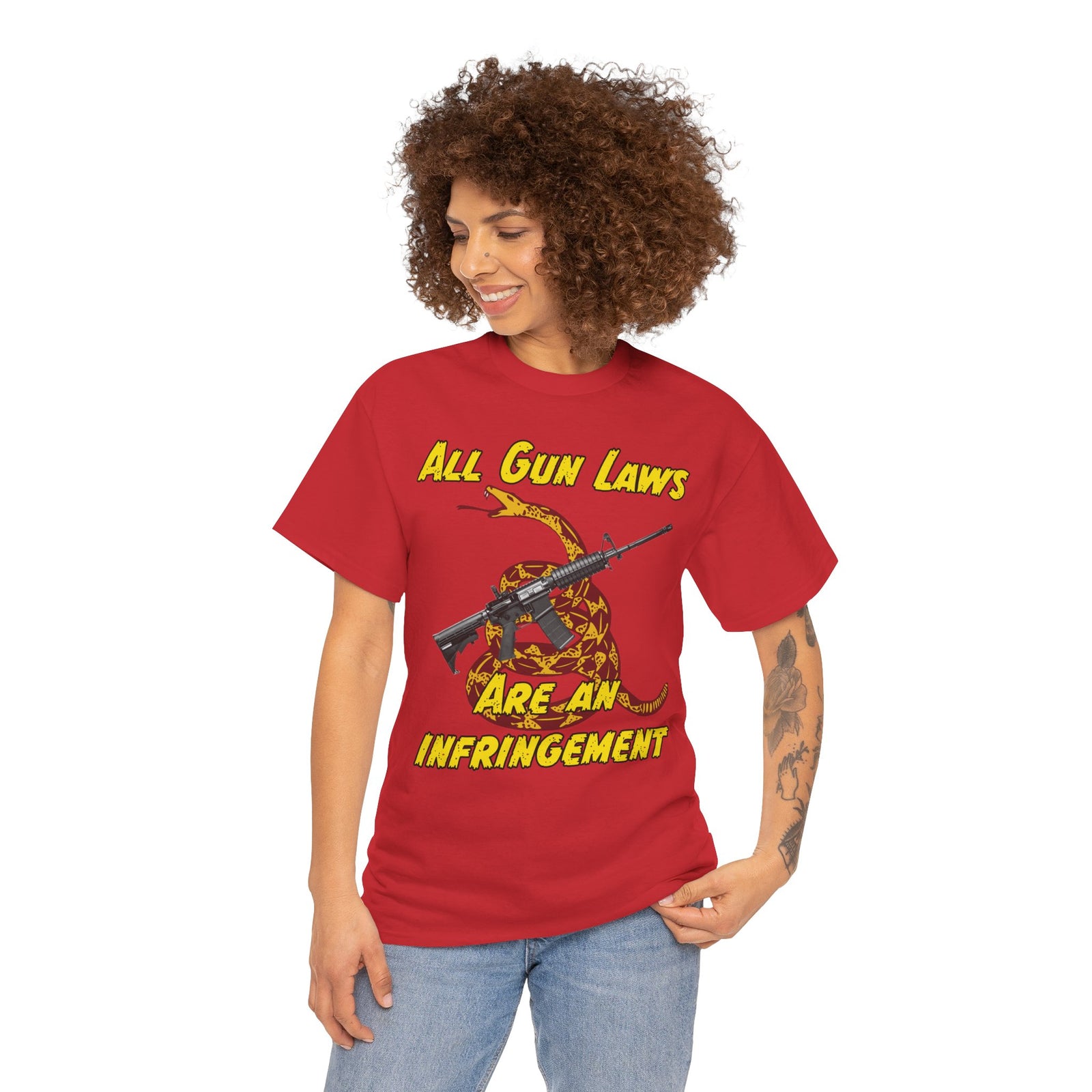 Judge Nap: All Gun Rights Are Infringements AR15 Gadsden T-Shirt