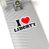 I Love Liberty Stickers