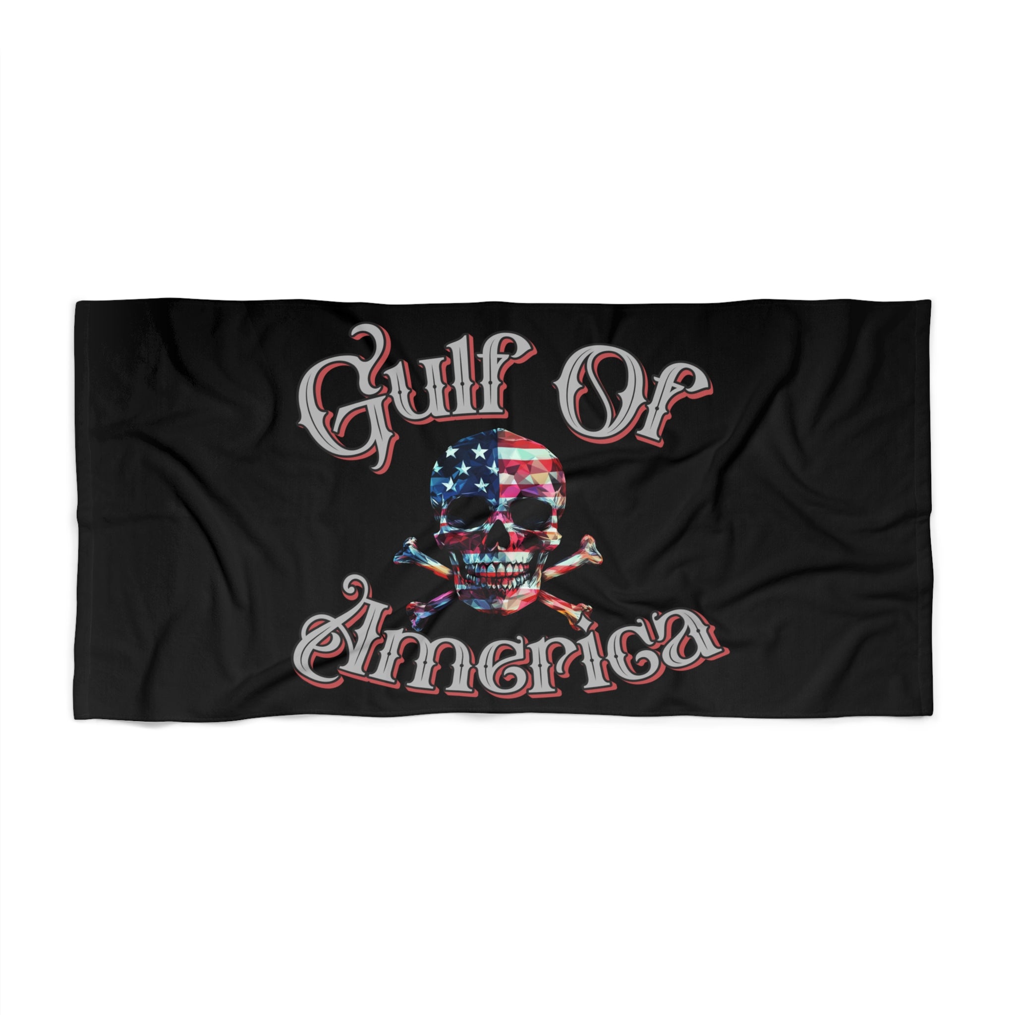 Gulf of America Pirate Flag Beach Towel