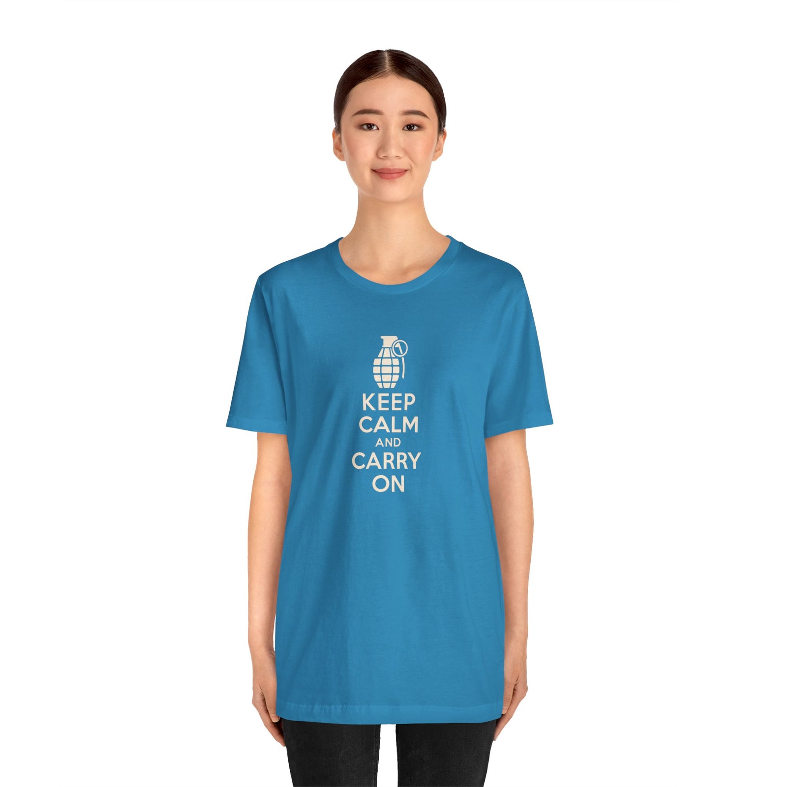 Keep Calm and Carry On T-Shirt - 4LibertyShop.com