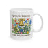 Ceramic Mug — "Spread Liberty Like Wildflowers" Floral Coffee Cup - 4LibertyShop.com