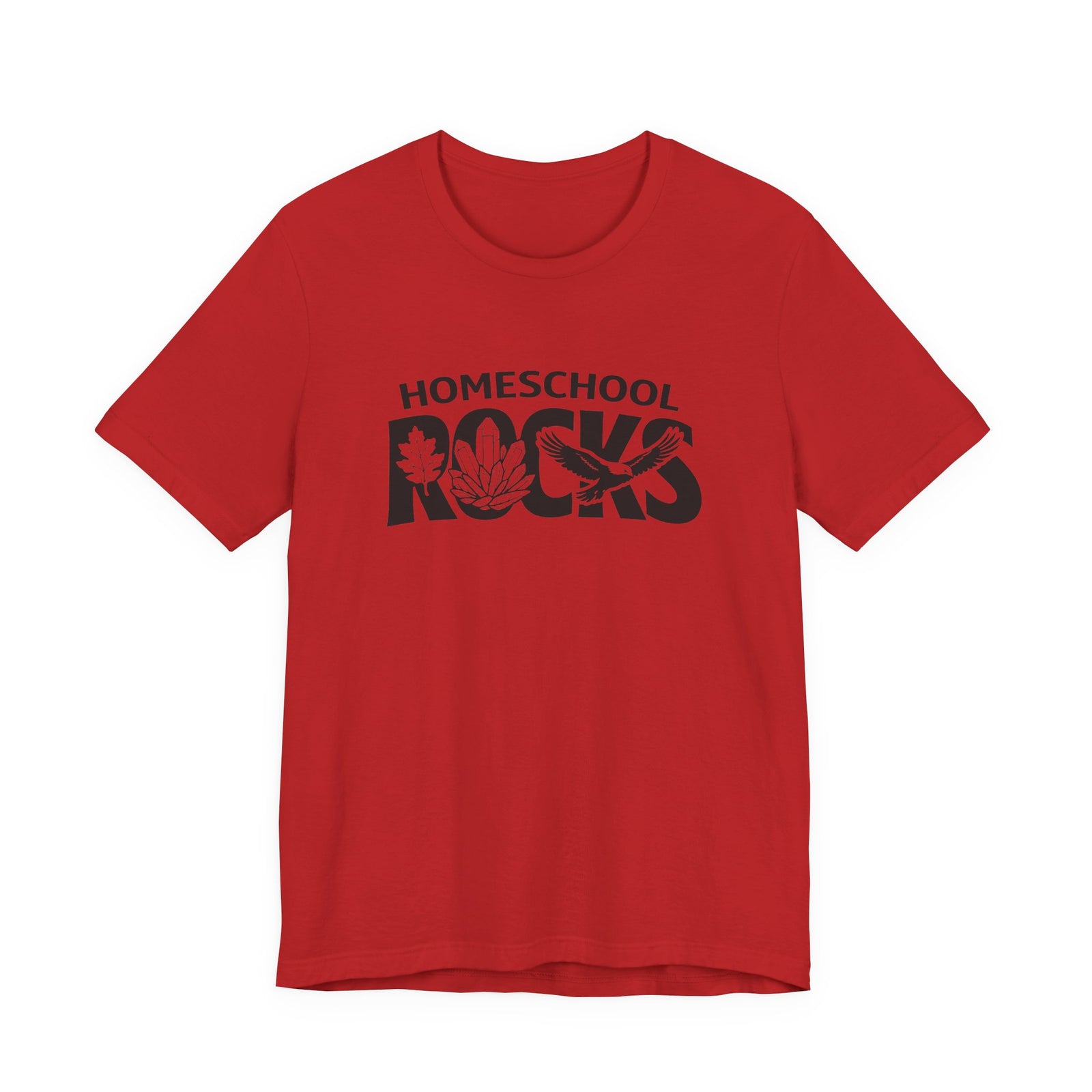 Homeschool Workshop: Homeschool Rocks T-Shirt – Retro Floral 'Homeschool Rocks' Tee for Homeschooling Parents & Teachers - 4LibertyShop.com