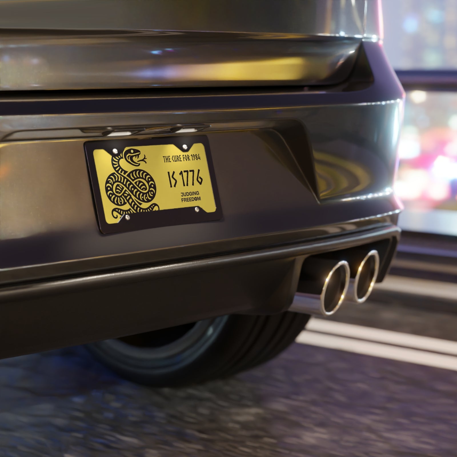 Judge Nap: The Cure for 1984 Vanity Plate
