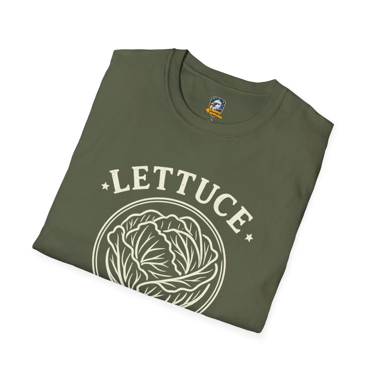Lettuce Be Independent T-Shirt — Vintage Plant Graphic Tee - 4LibertyShop.com