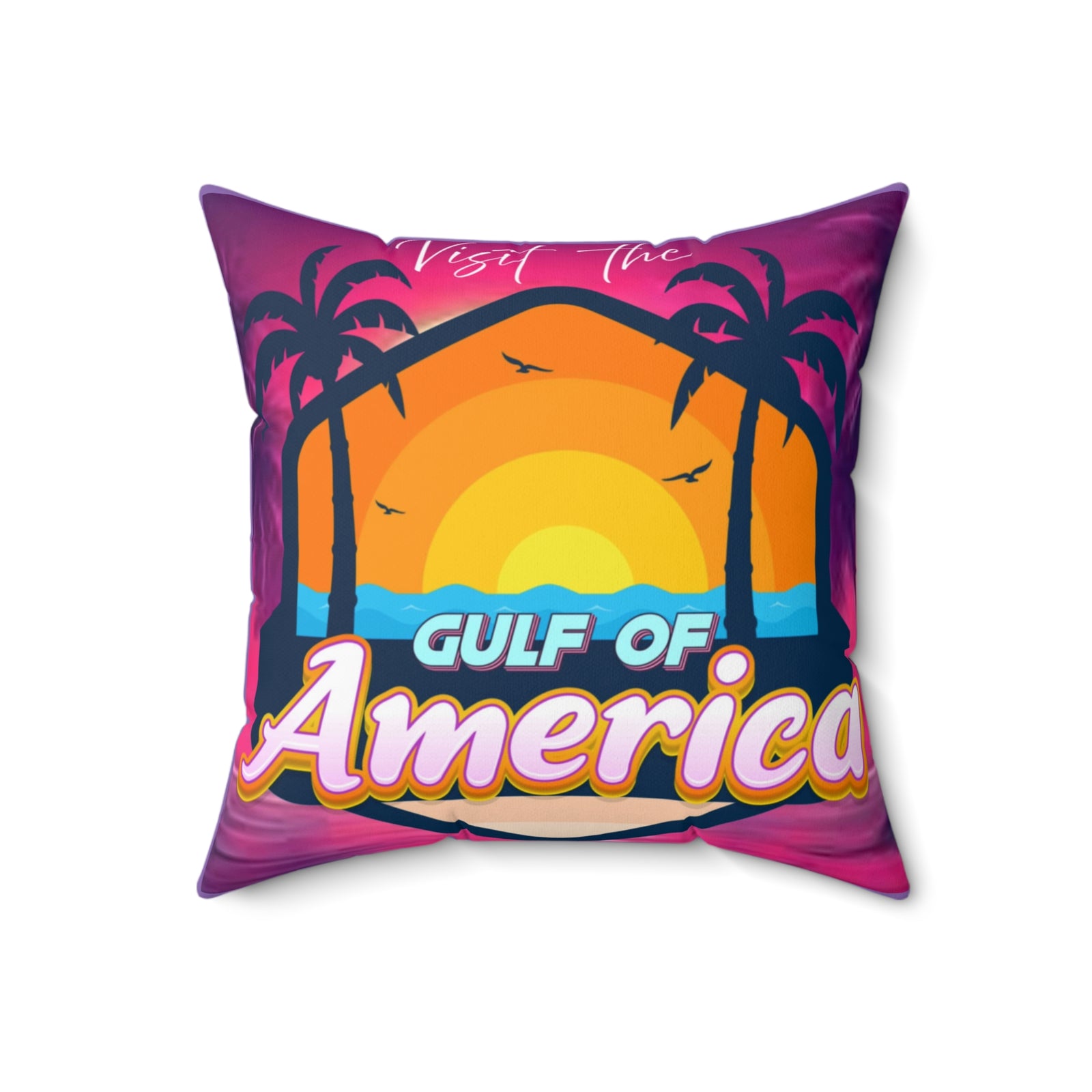 Gulf of America Square Pillow