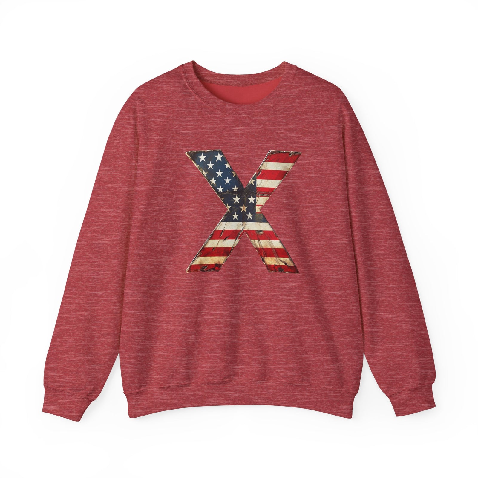 Red, White, and X - Patriotic Sweatshirt