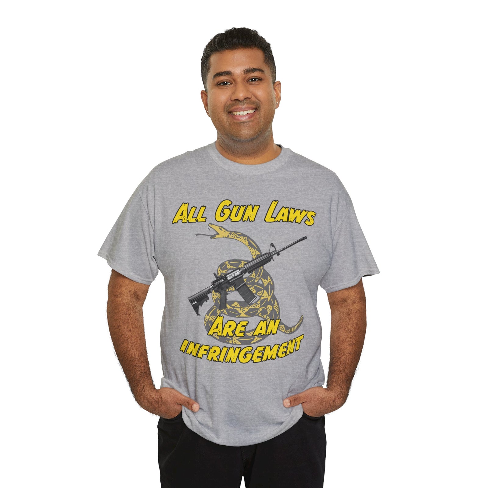 Judge Nap: All Gun Rights Are Infringements AR15 Gadsden T-Shirt