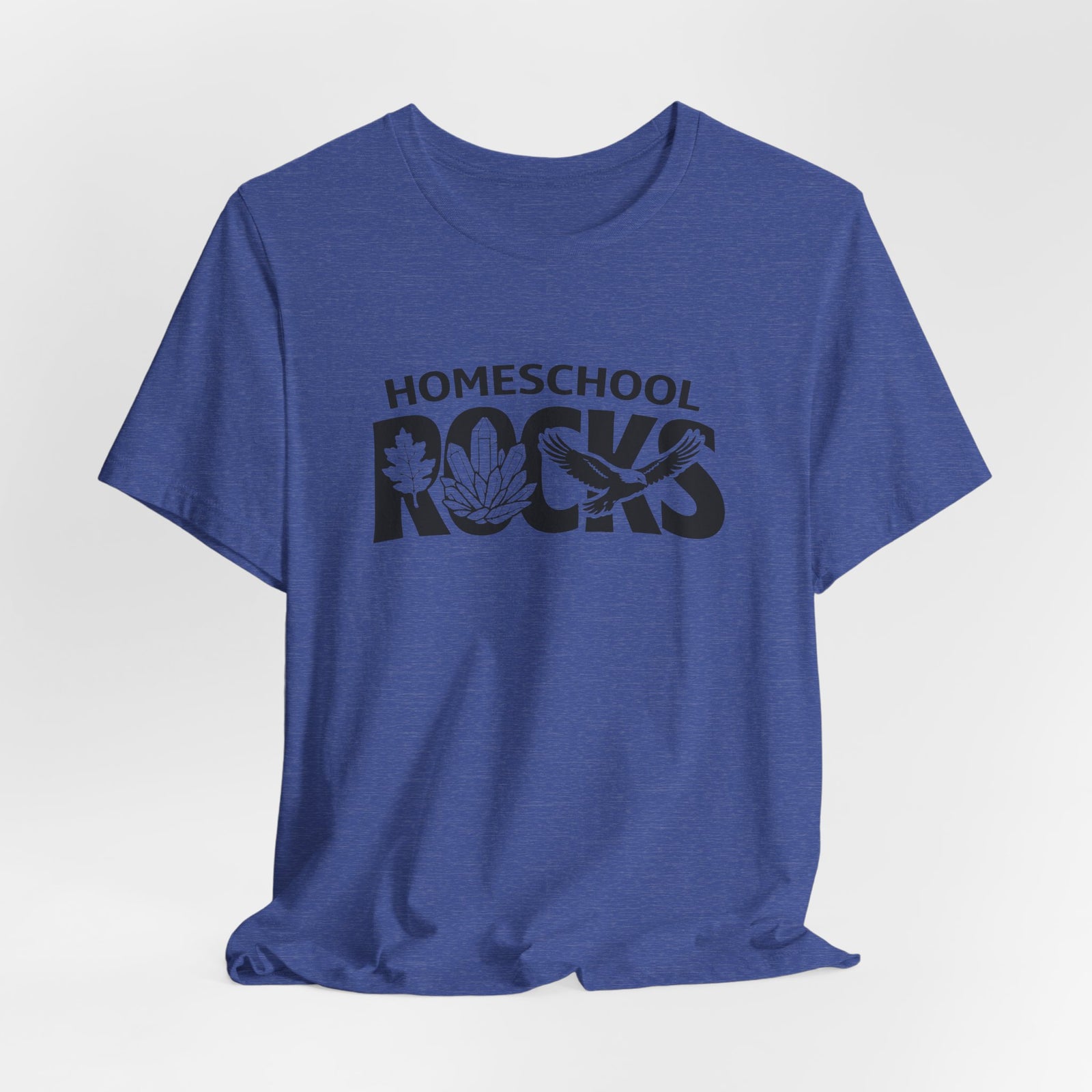 Homeschool Workshop: Homeschool Rocks T-Shirt – Retro Floral 'Homeschool Rocks' Tee for Homeschooling Parents & Teachers - 4LibertyShop.com