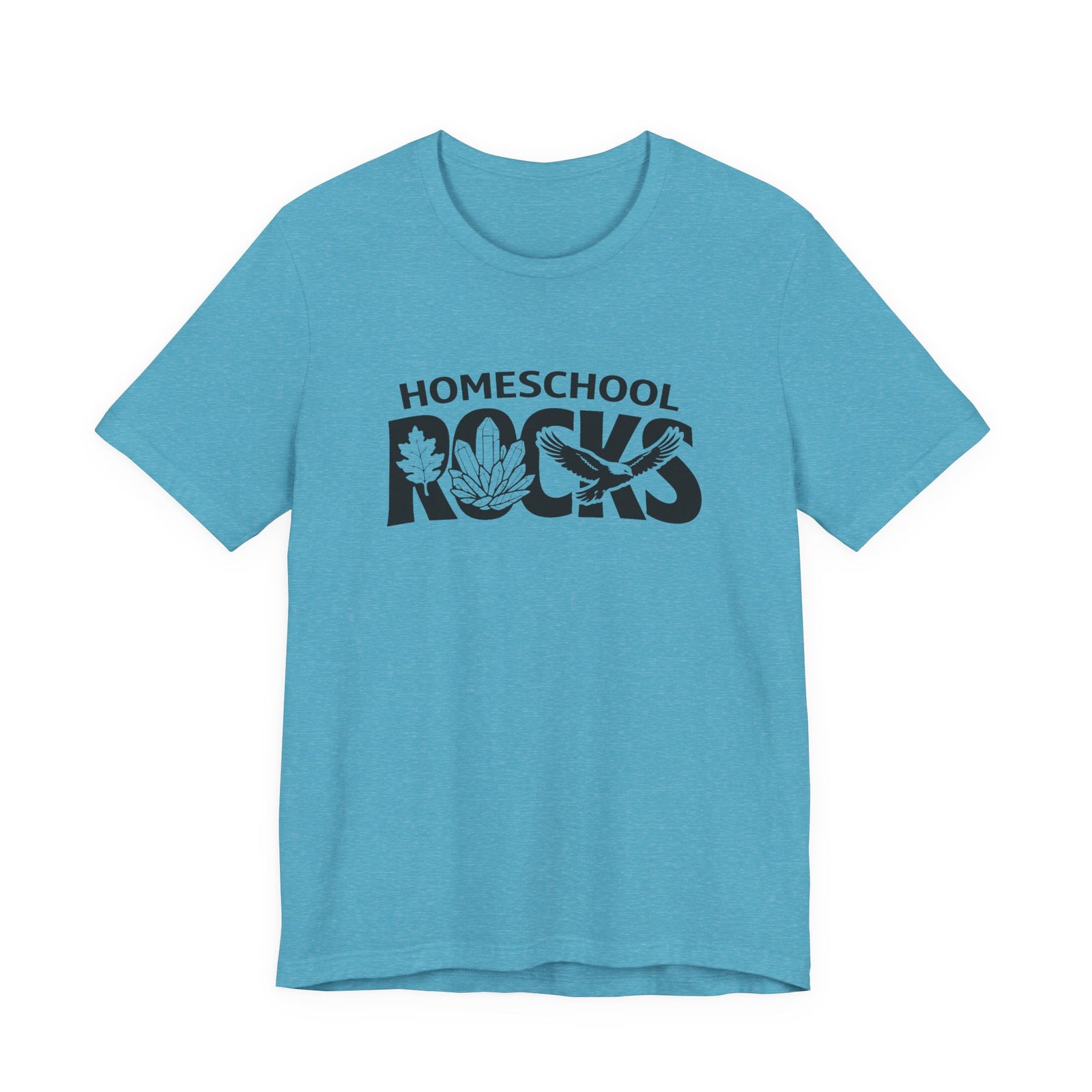 Homeschool Workshop: Homeschool Rocks T-Shirt – Retro Floral 'Homeschool Rocks' Tee for Homeschooling Parents & Teachers - 4LibertyShop.com