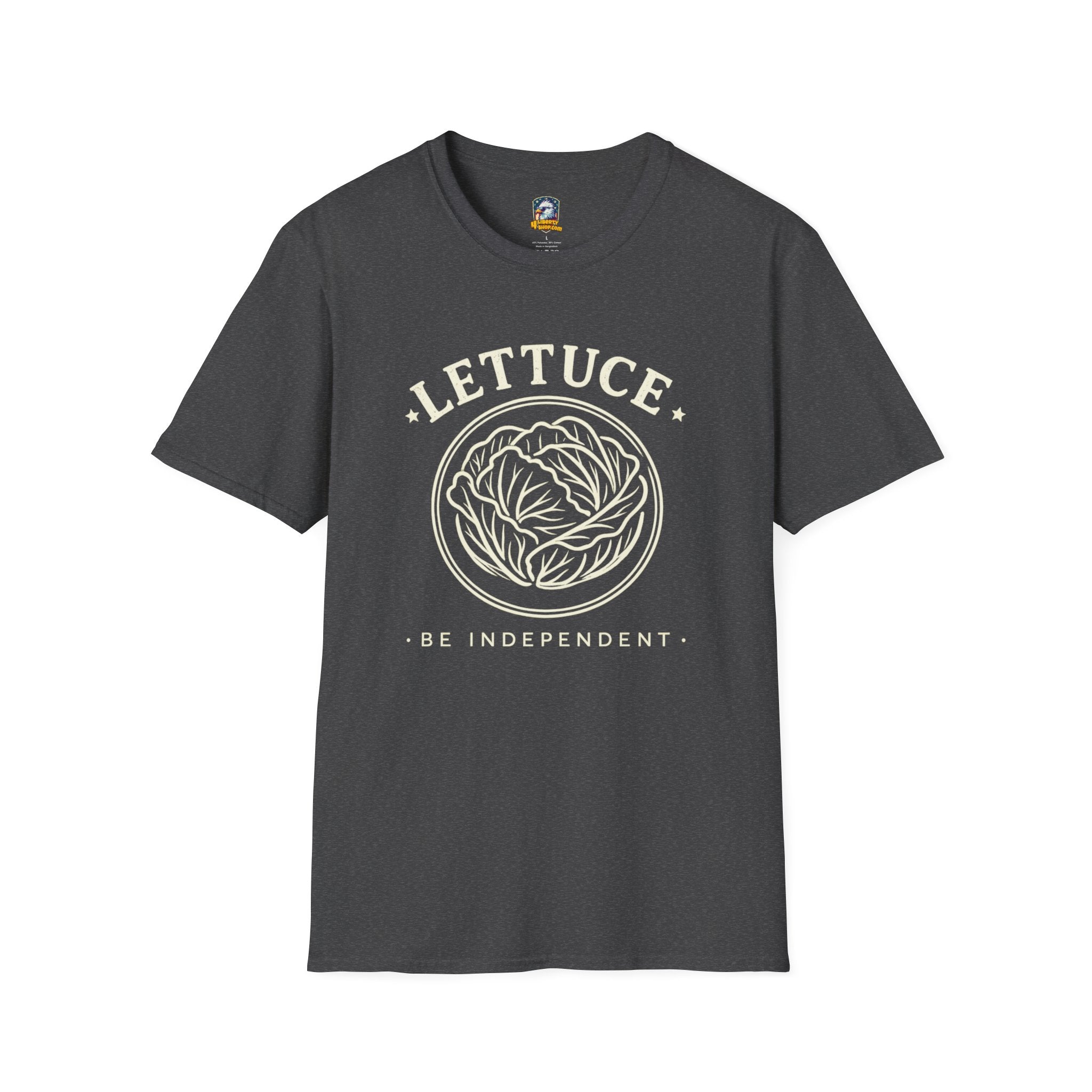 Lettuce Be Independent T-Shirt — Vintage Plant Graphic Tee - 4LibertyShop.com