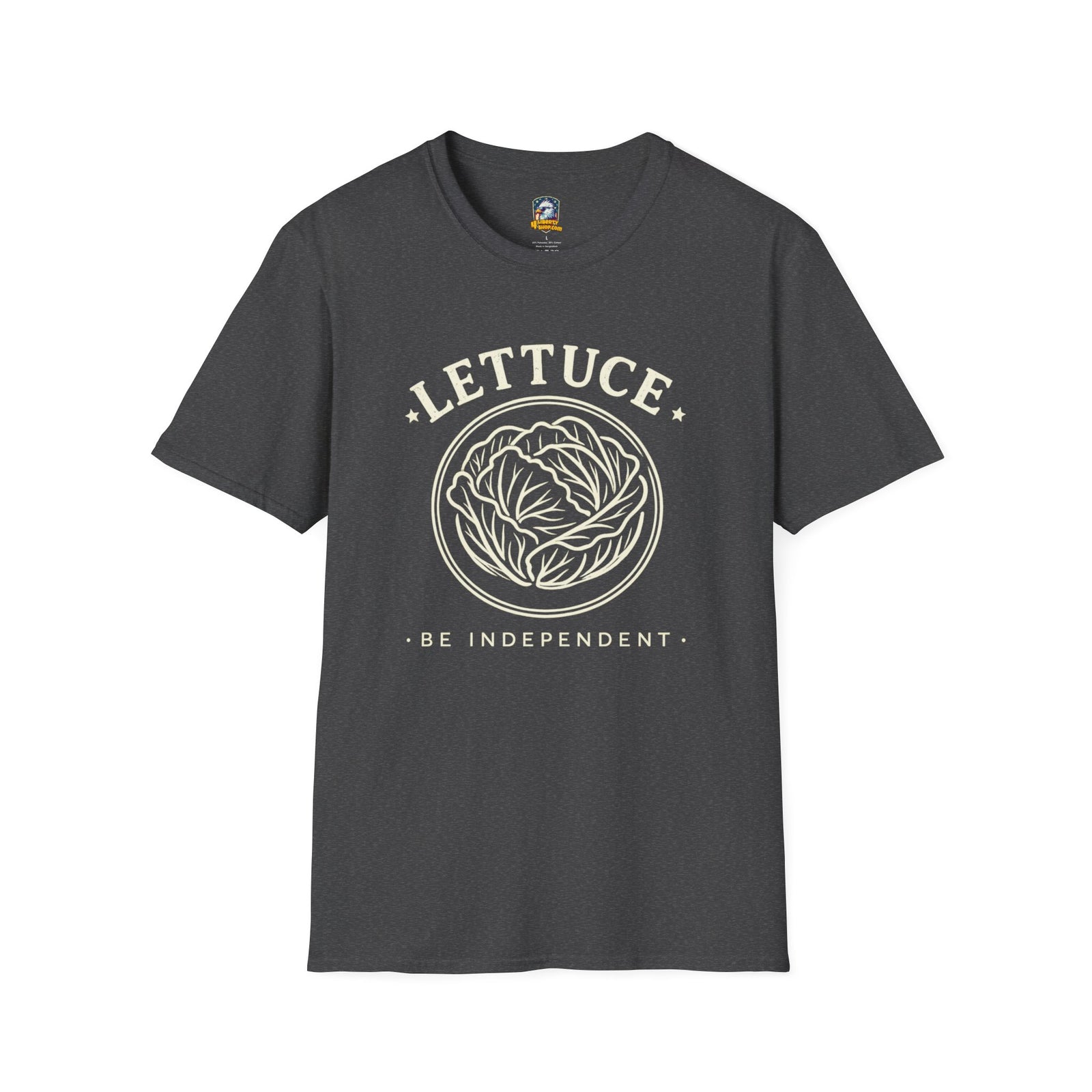 Lettuce Be Independent T-Shirt — Vintage Plant Graphic Tee - 4LibertyShop.com