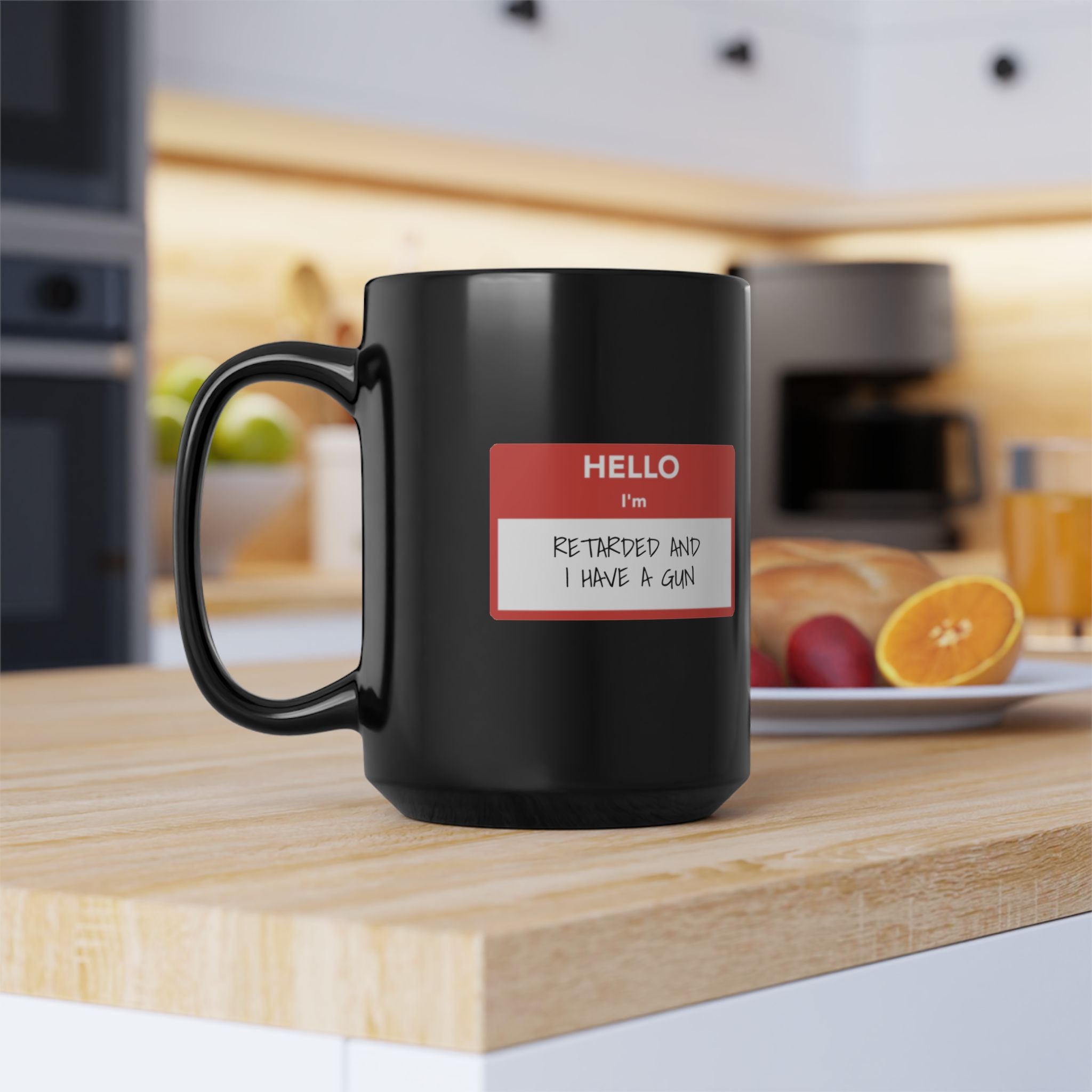 Walton & Johnson: Hello, I'm Retarded & I Have a Gun Mug
