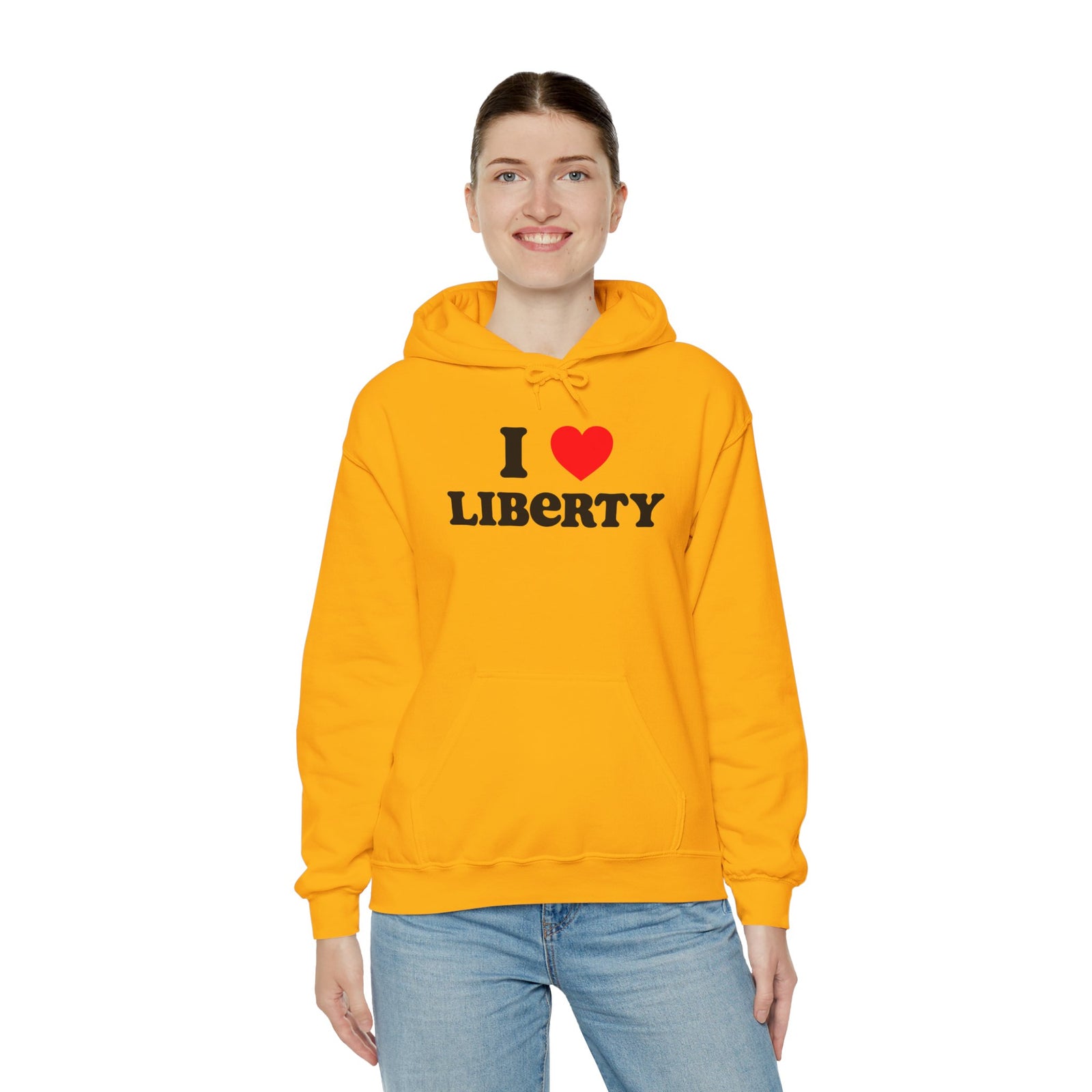 Judge Nap: I Heart Liberty Unisex Heavy Blend™ Hooded Sweatshirt