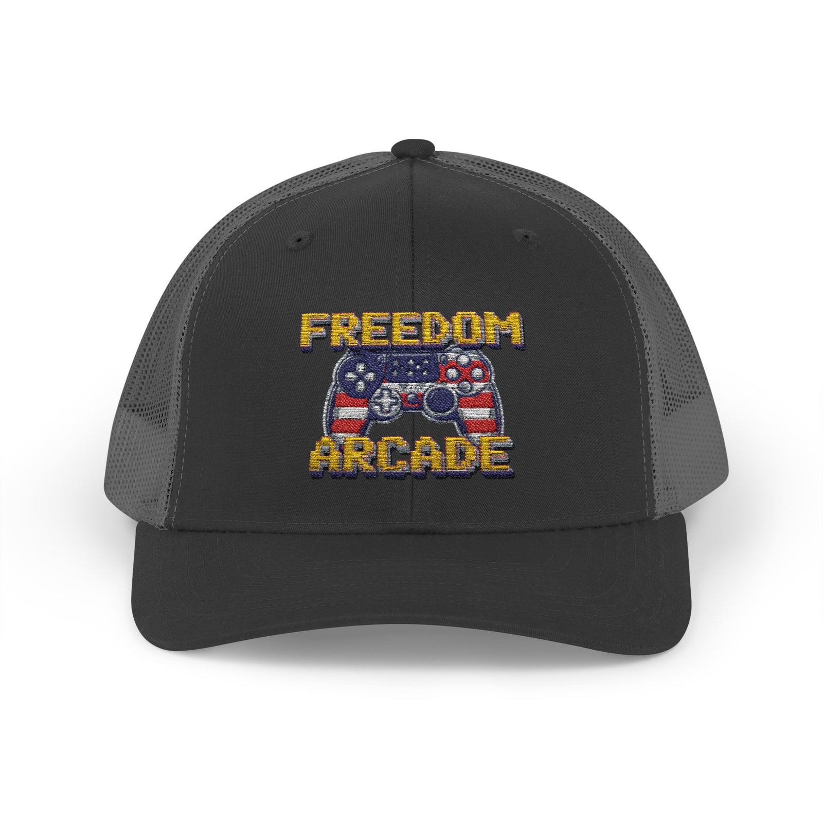 Freedom Arcade Gaming Snapback Trucker Cap