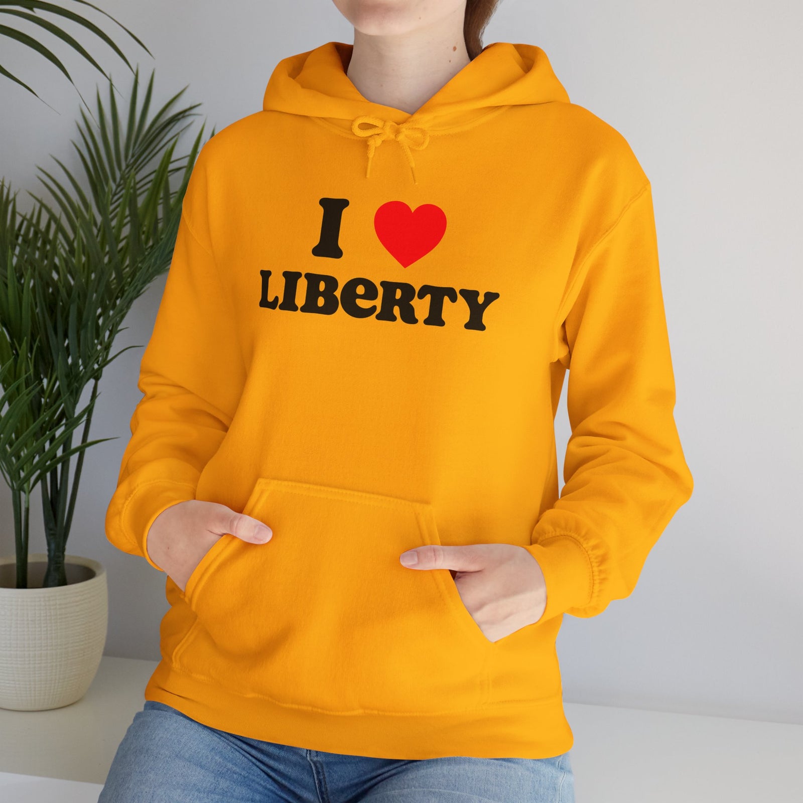 Judge Nap: I Heart Liberty Unisex Heavy Blend™ Hooded Sweatshirt