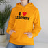 Judge Nap: I Heart Liberty Unisex Heavy Blend™ Hooded Sweatshirt