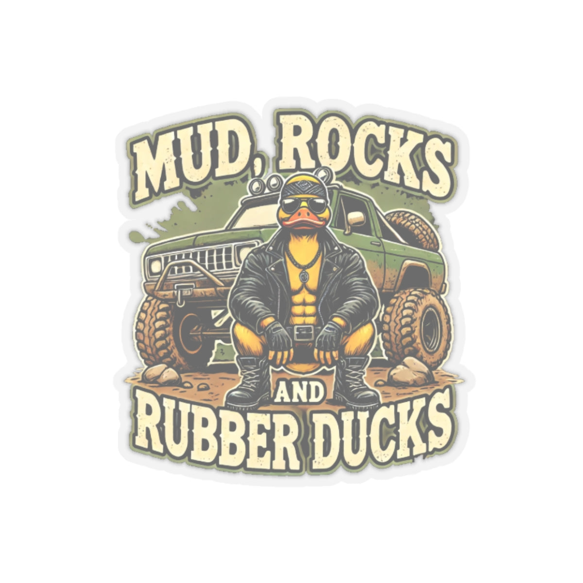 Mud, Rocks, and Rubber Ducks Stickers