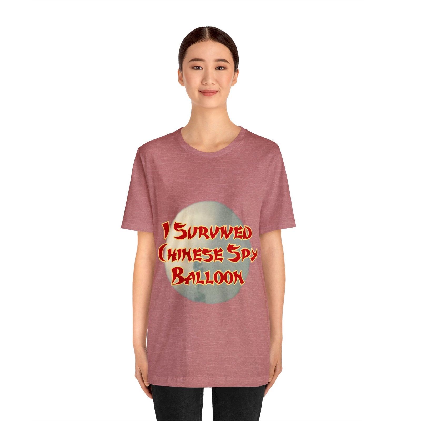 I Survived Chinese Spy Balloon Unisex Jersey Short Sleeve Tee