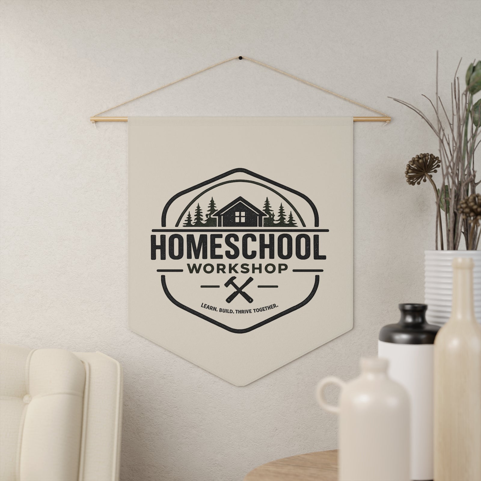 Homeschool Workshop: Workshop Pennant Banner - 4LibertyShop.com