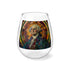 Stained Glass George Washington Stemless Wine Glass, 11.75oz