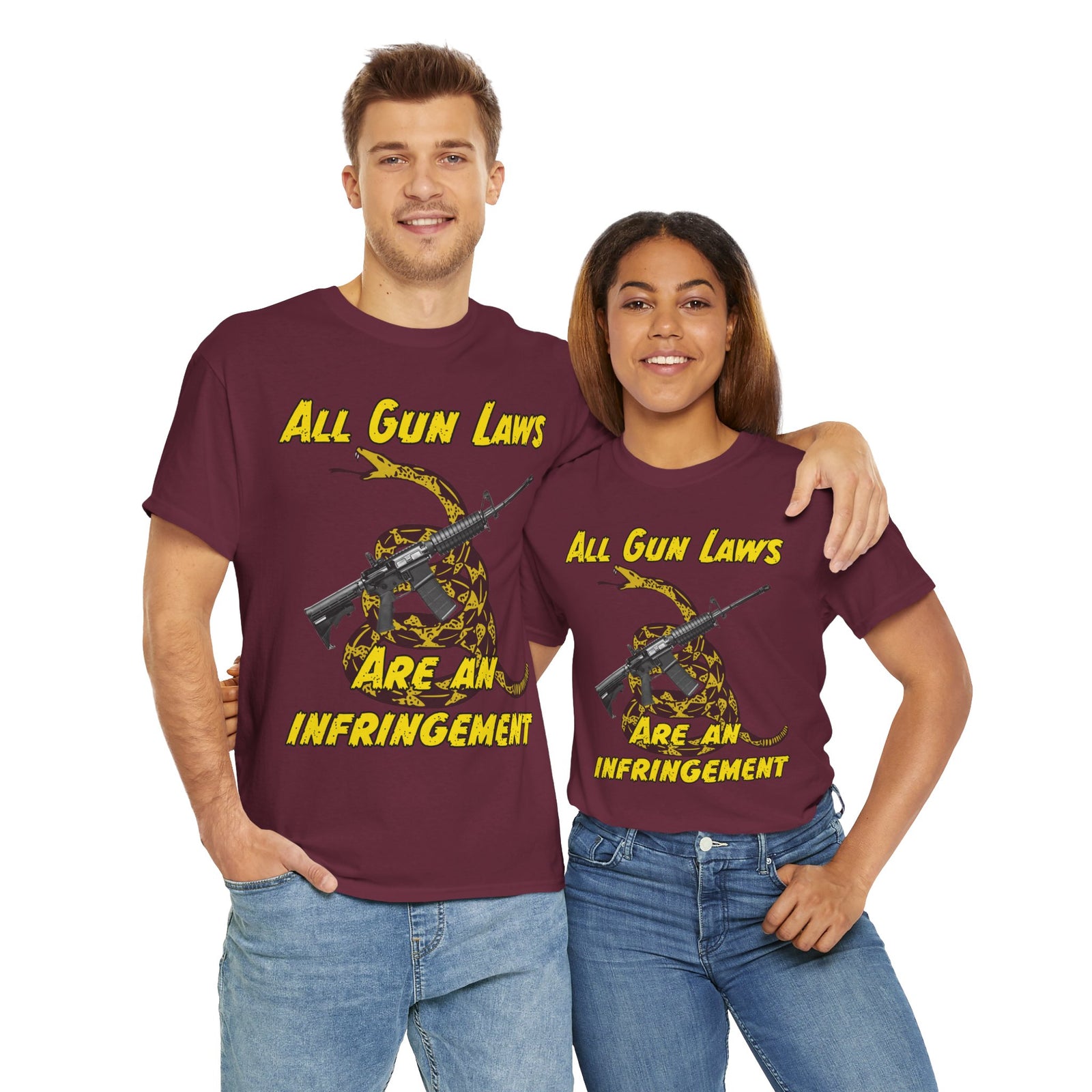 Judge Nap: All Gun Rights Are Infringements AR15 Gadsden T-Shirt