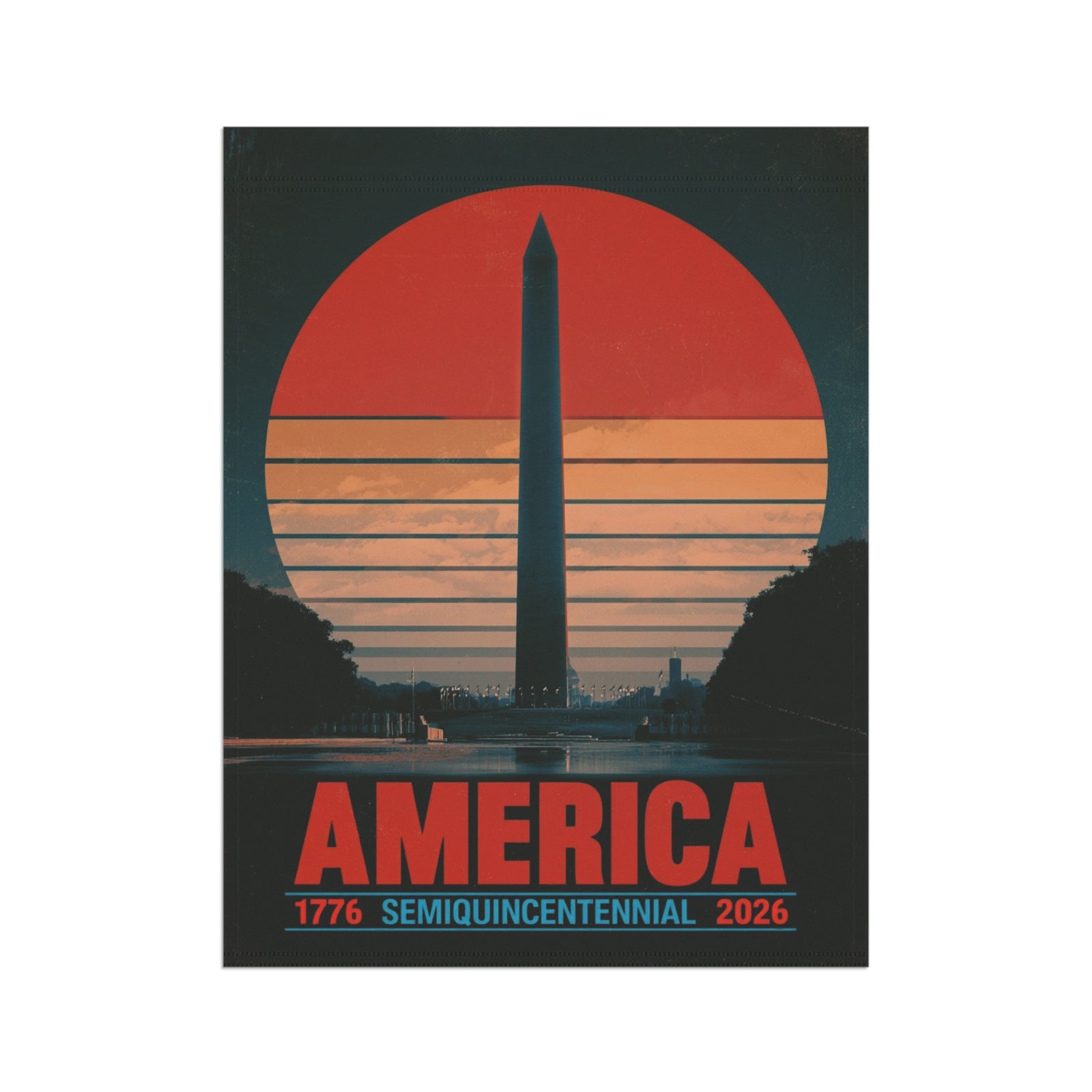 America 1776–2026 Semiquincentennial Garden Flag - 4LibertyShop.com