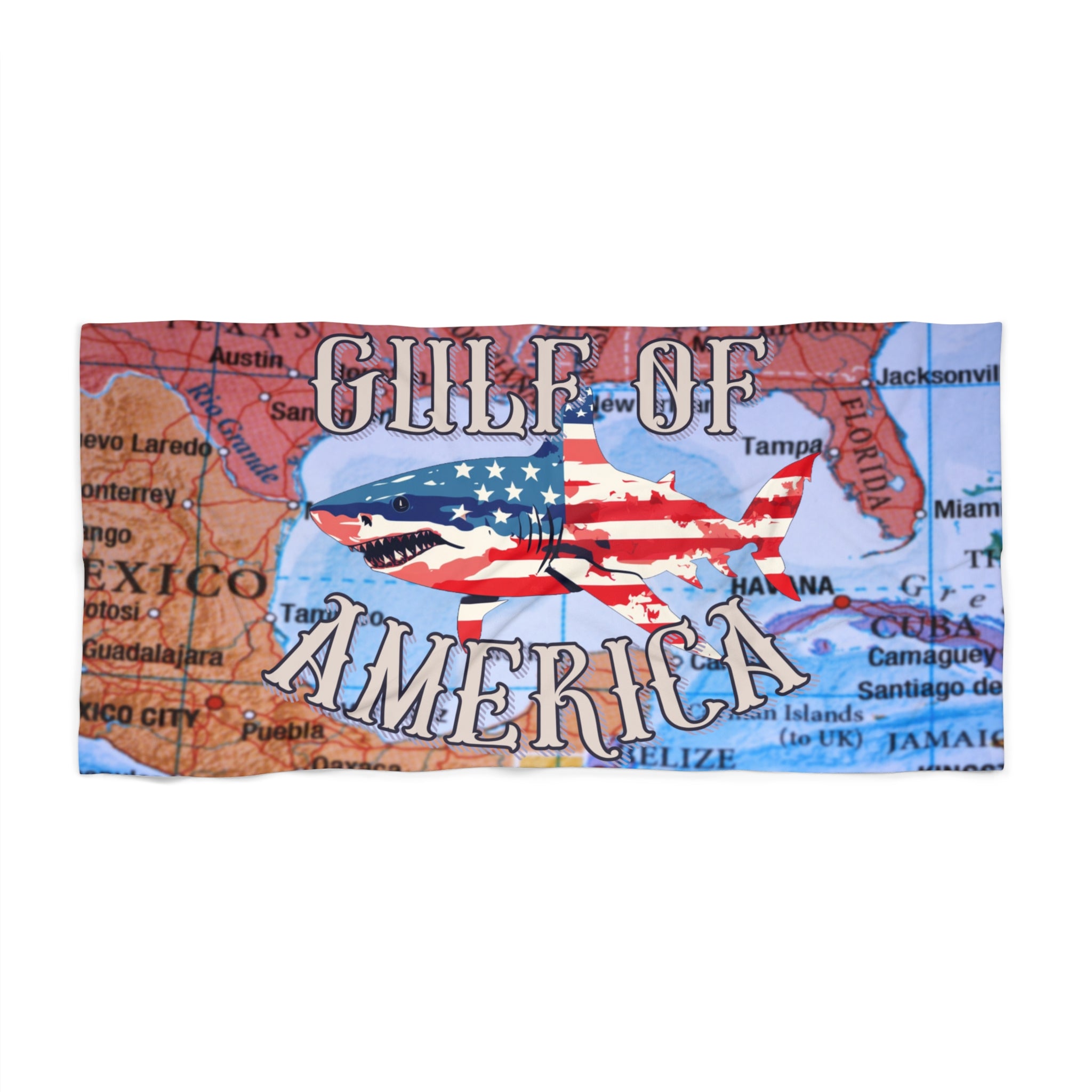 Walton & Johnson: Gulf of America Shark Beach Towel