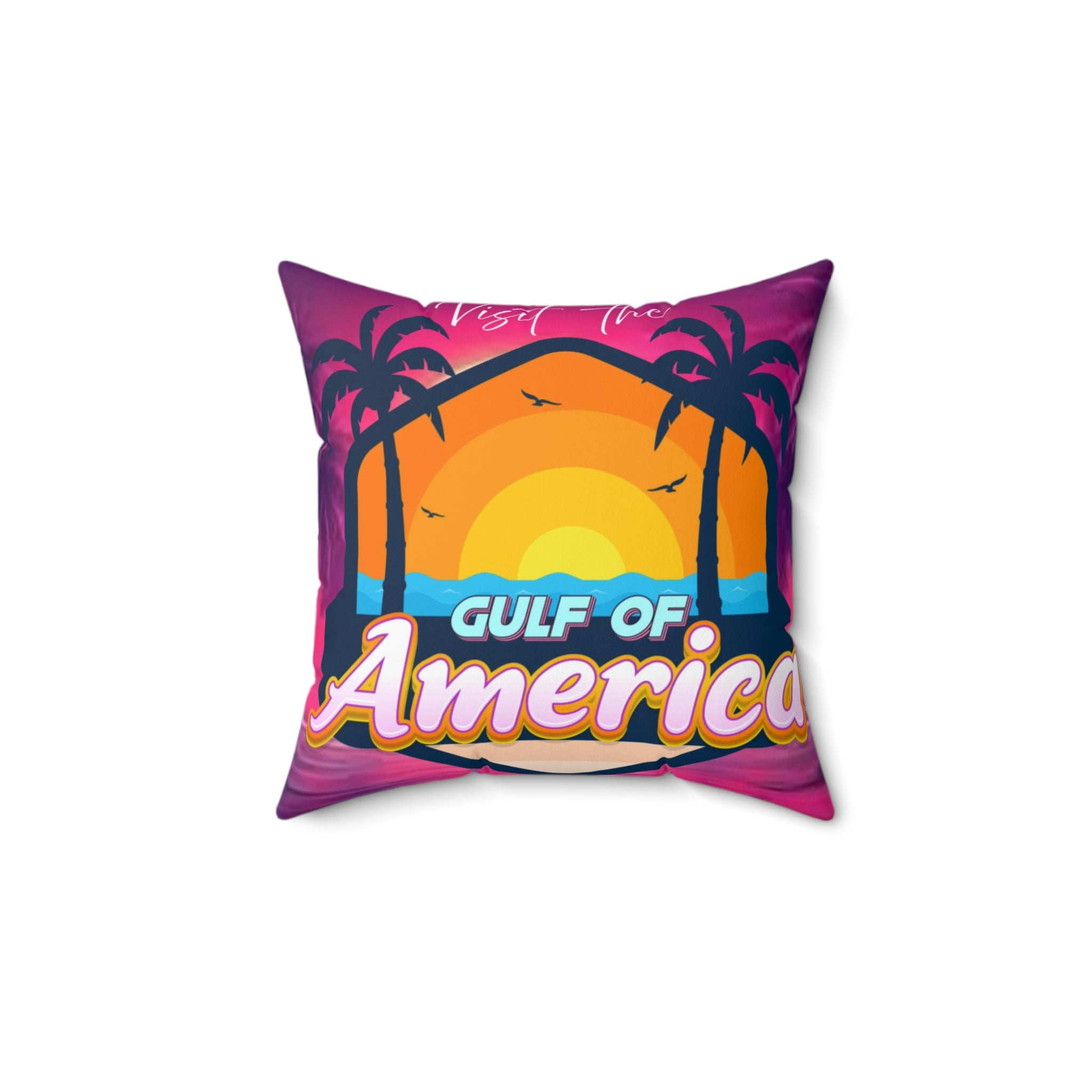 Walton & Johnson: Gulf of America Square Pillow