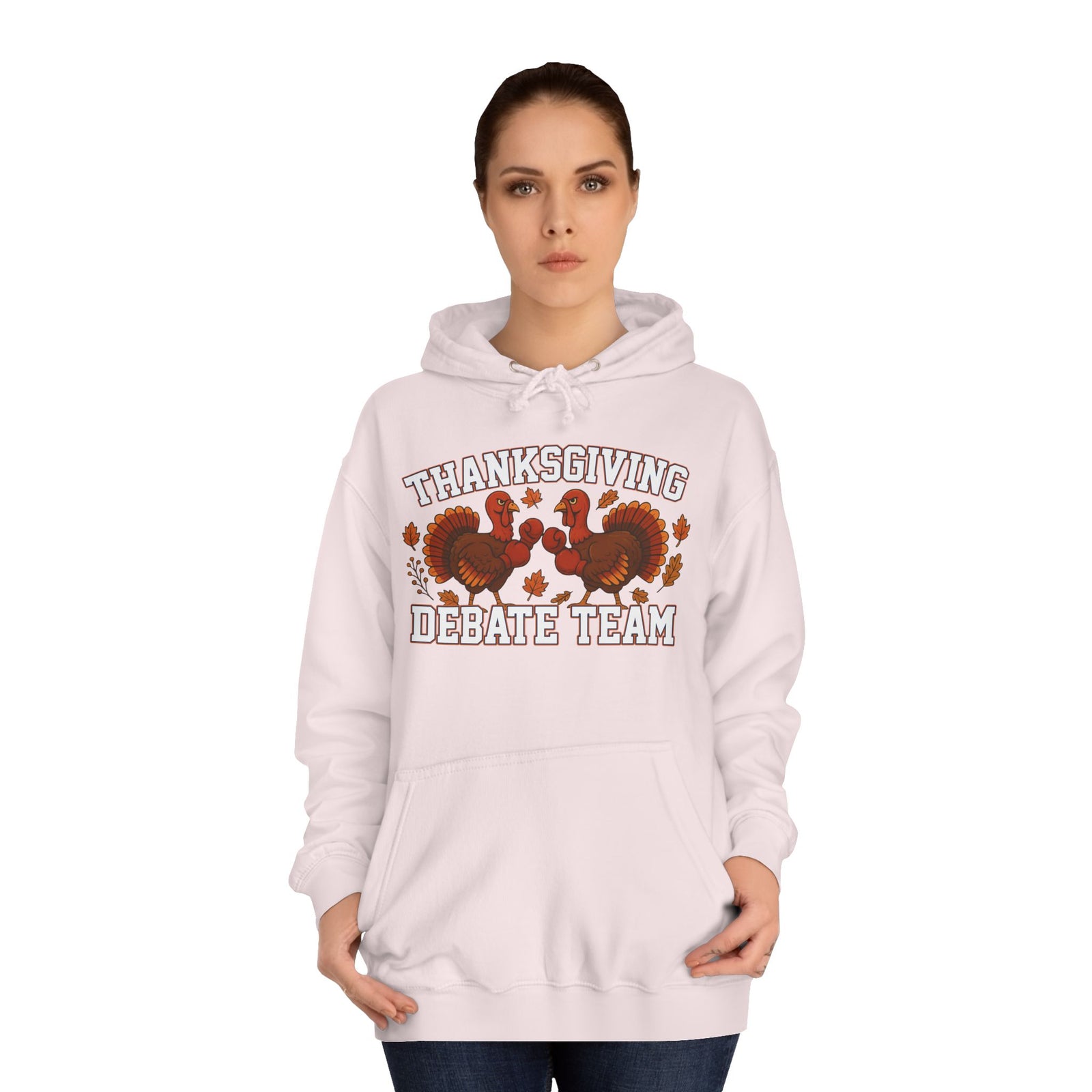 Thanksgiving Debate Team Unisex College Hoodie