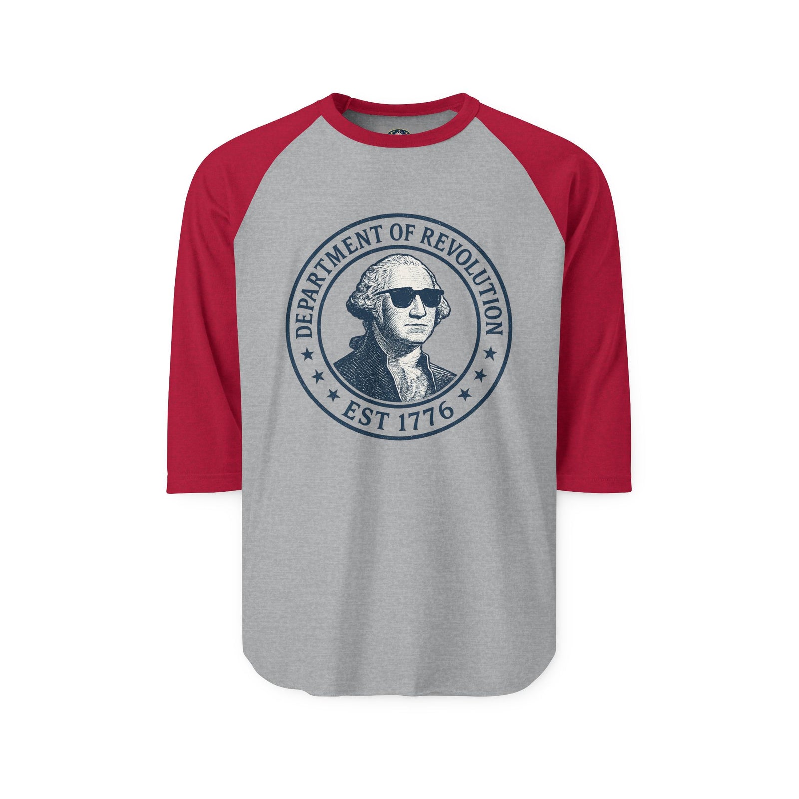 1776 Department of Revolution George Washington Baseball Shirt