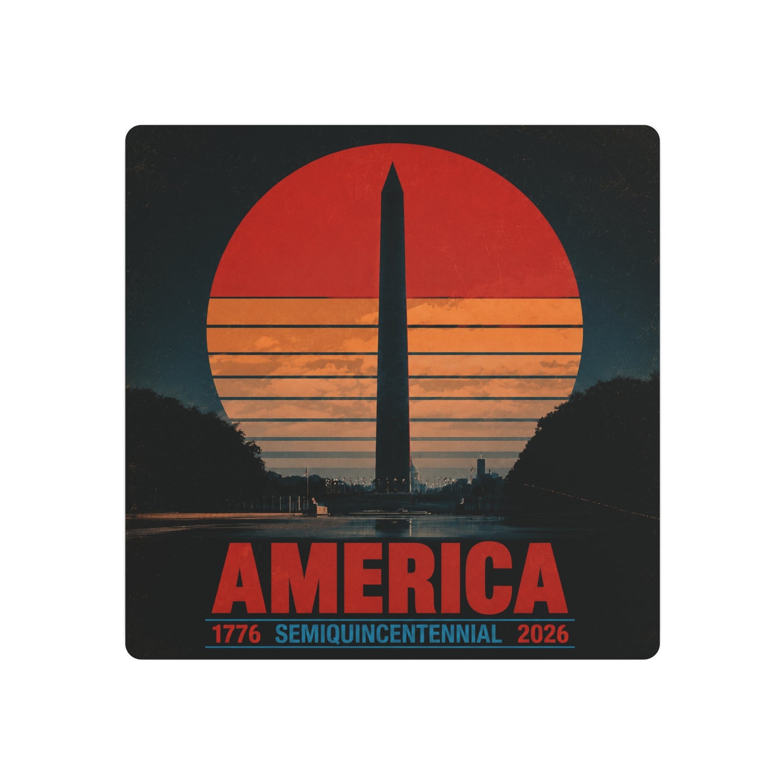 America 1776–2026 Semiquincentennial Metal Sign - 4LibertyShop.com