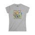 Spread Liberty Like Wildflowers Women's Tee — Liberty Bell Floral Graphic Shirt - 4LibertyShop.com
