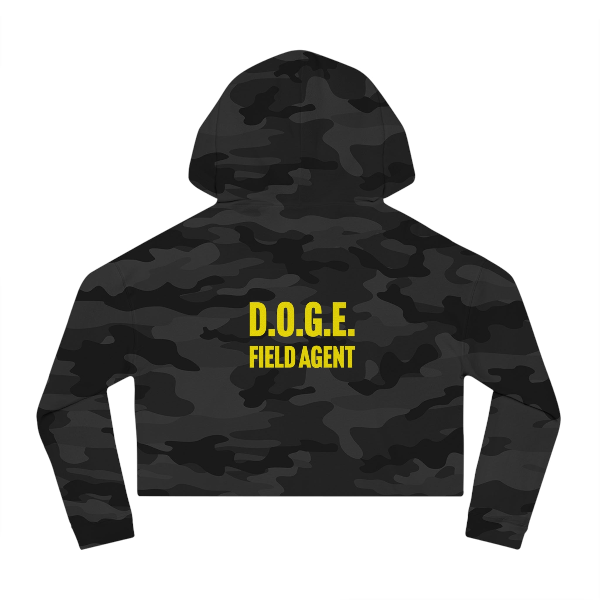 D.O.G.E. Camo Crop Hoodie