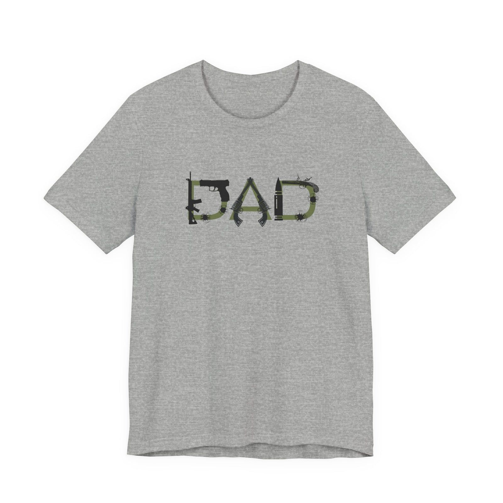 DAD Bullet Holes Tee — Ammo & Guns Graphic Dad Shirt — 4LibertyShop.com