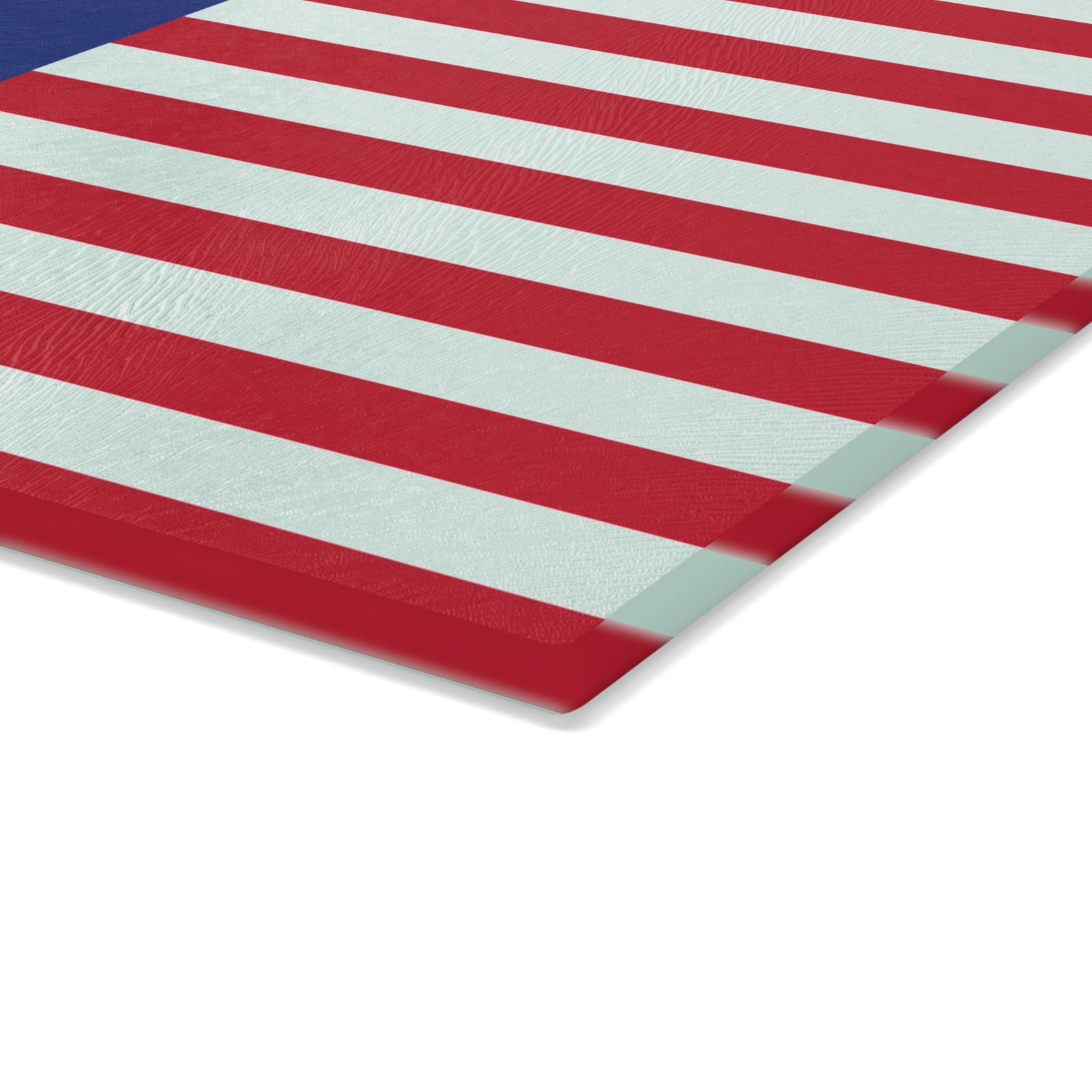 Walton & Johnson: 250th Anniversary American Flag Glass Cutting Board — Patriotic Kitchen Decor