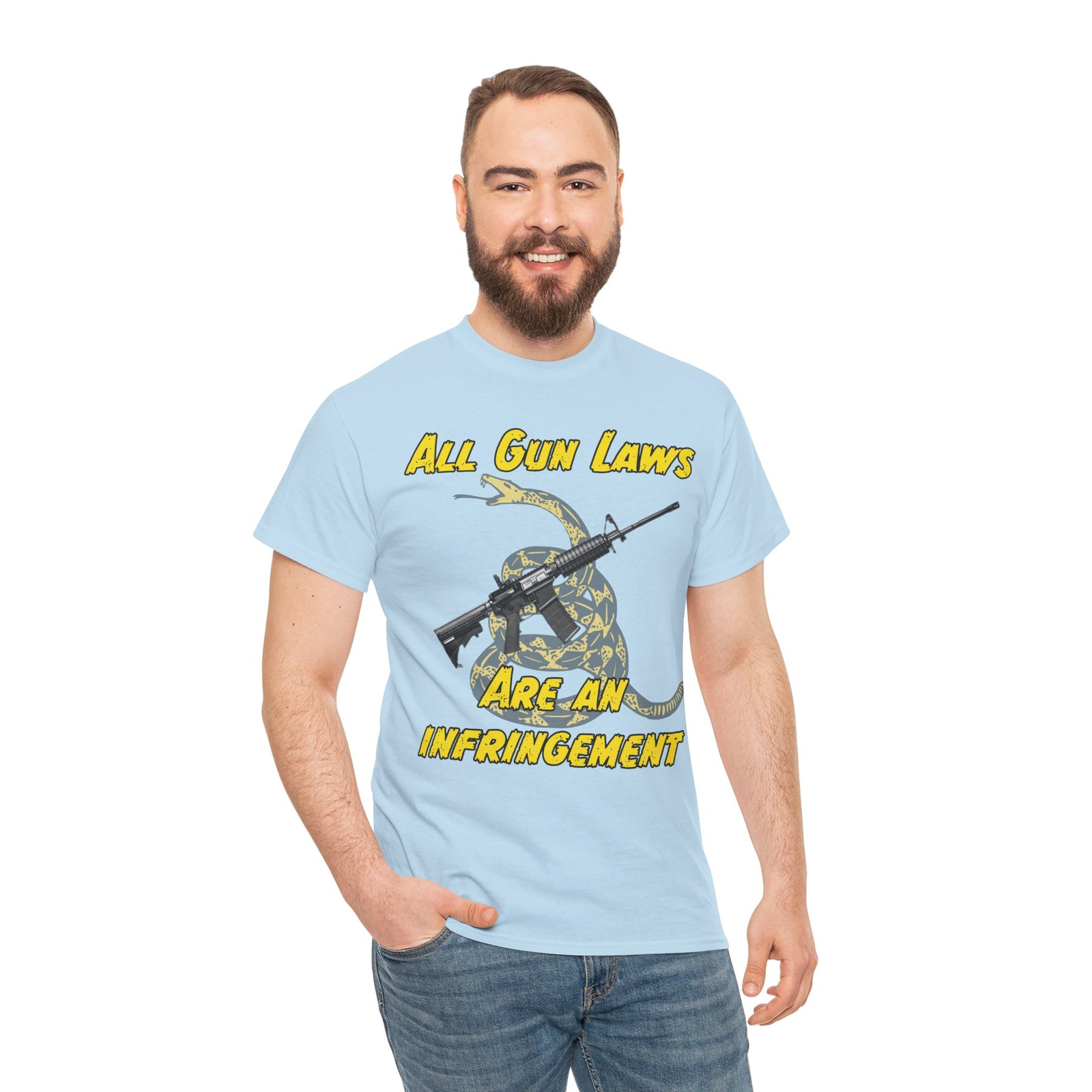 Judge Nap: All Gun Rights Are Infringements AR15 Gadsden T-Shirt