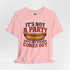 Funny Hot Dog T-Shirt — "It's Not a Party Until My Wiener Comes Out" Graphic Tee - 4LibertyShop.com