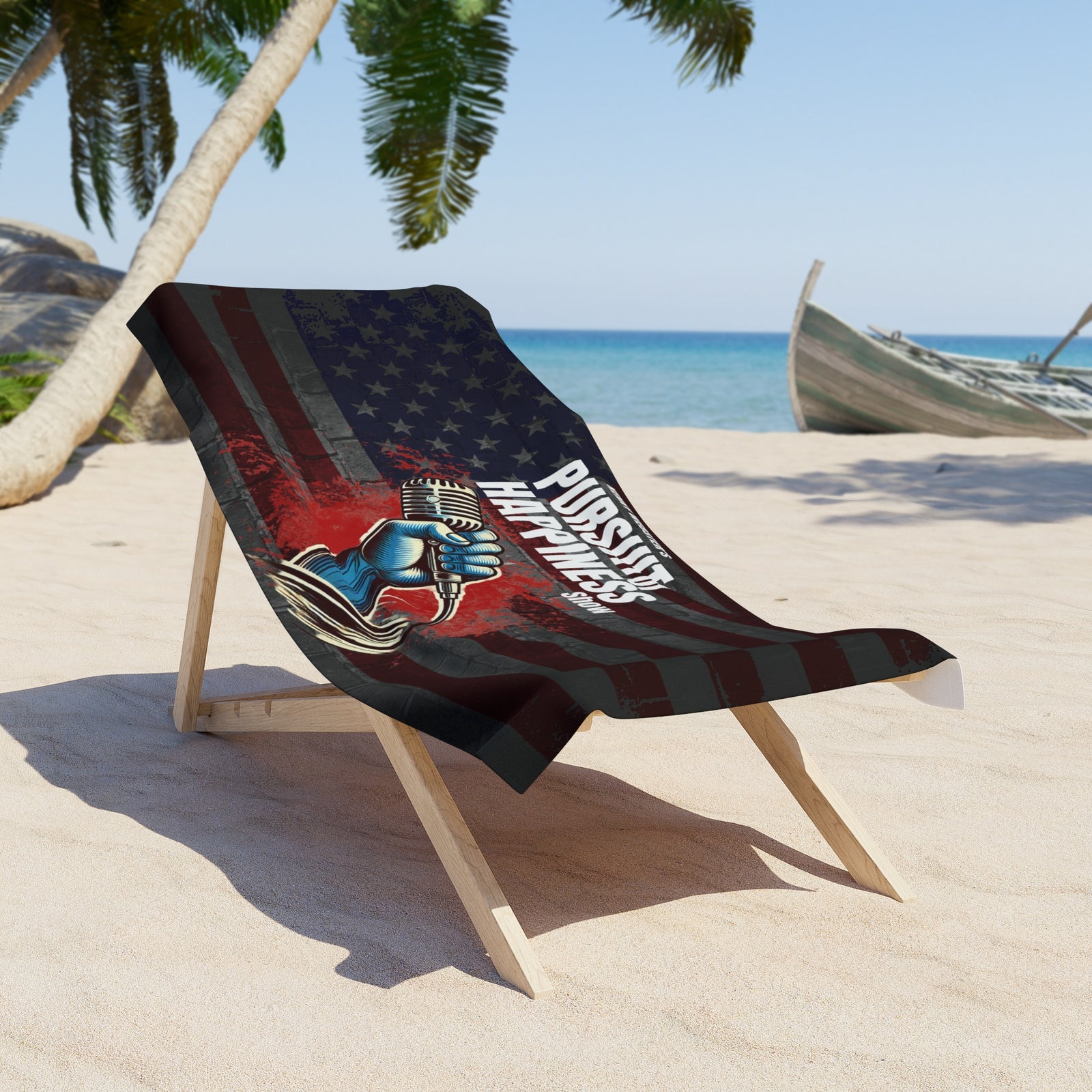 Walton & Johnson: Kenny Webster's Pursuit of Happiness Beach Towel