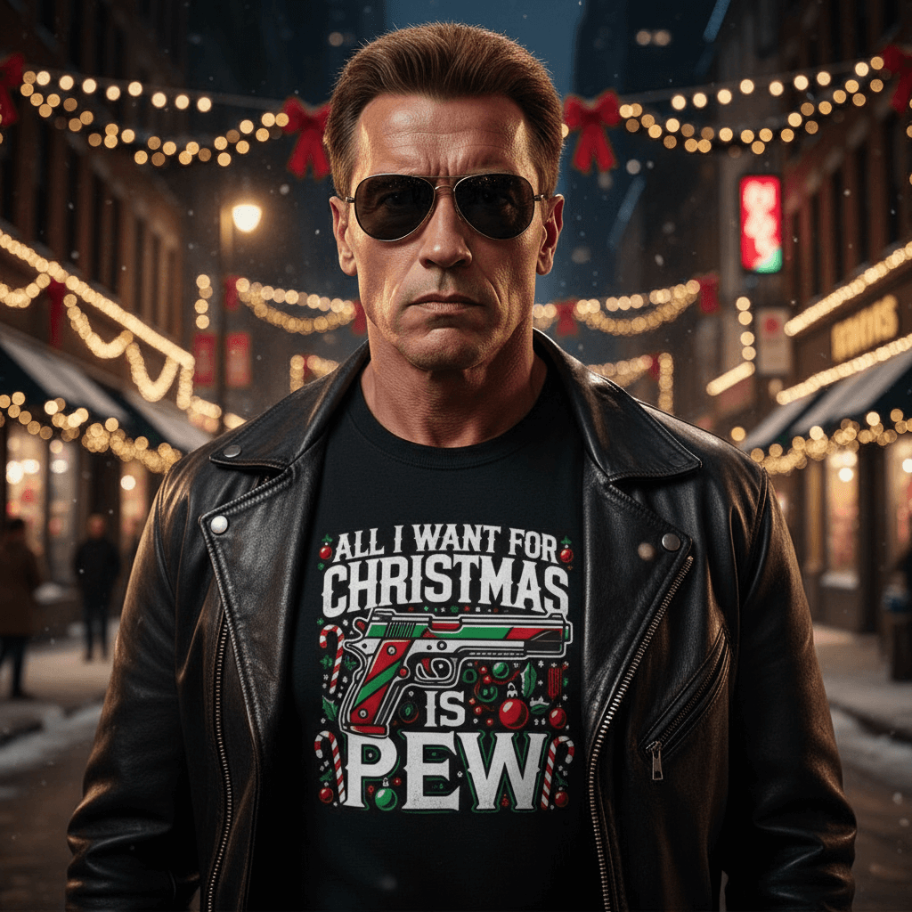 All I Want For Christmas is Pew T-Shirt - 4LibertyShop.com