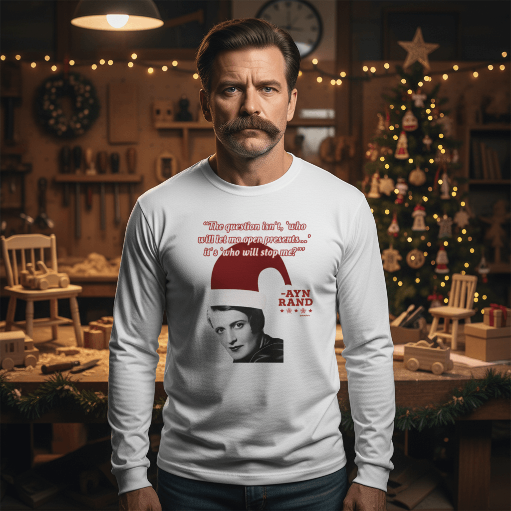 Ayn Rand Christmas Presents Shirt - 4LibertyShop.com