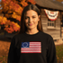 Betsy Ross Flag Embroidered Sweater