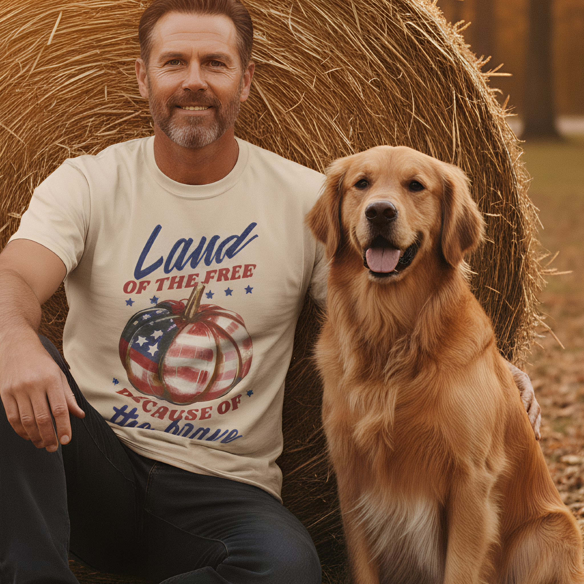 Pumpkin Patriot Halloween T-Shirt