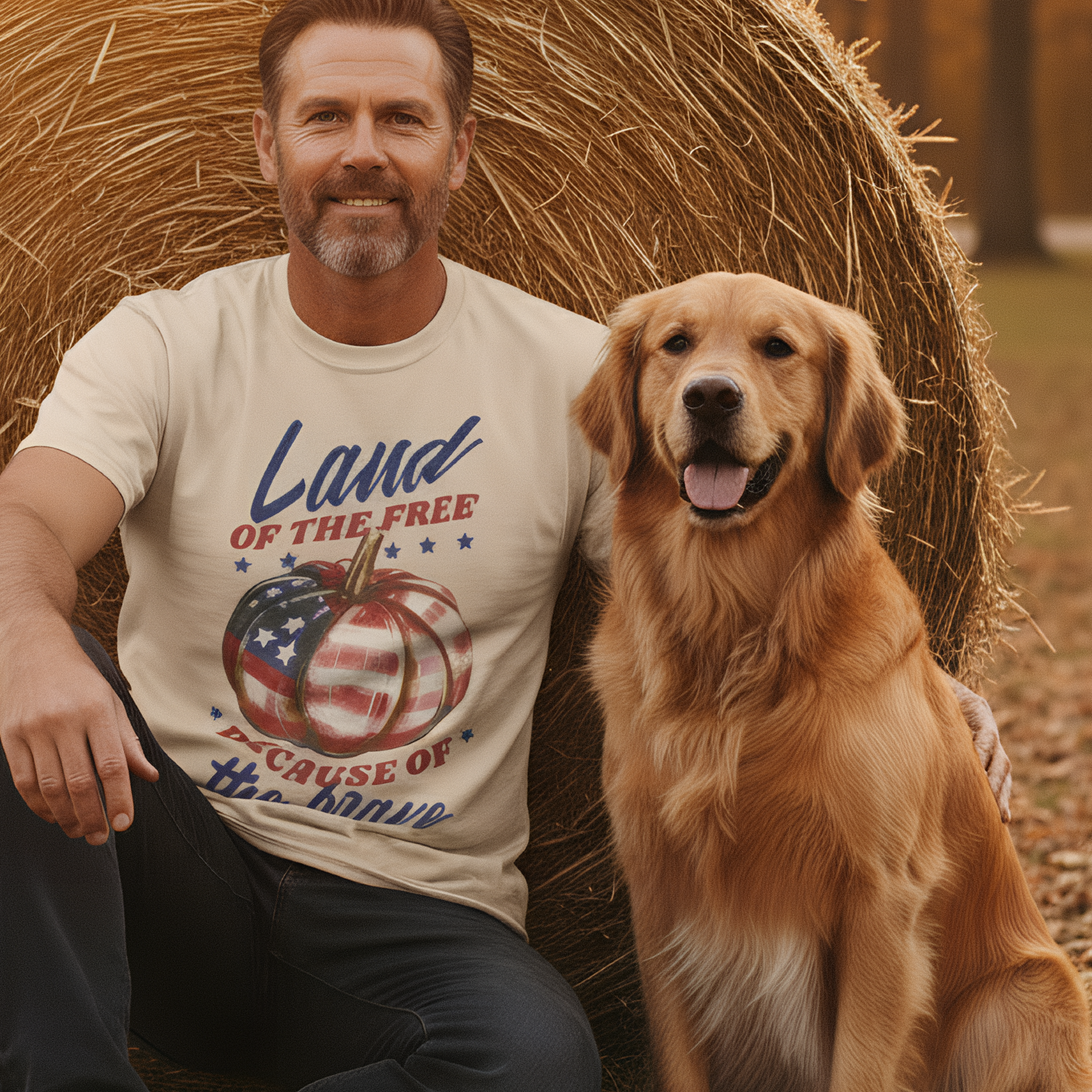 Pumpkin Patriot Halloween T-Shirt