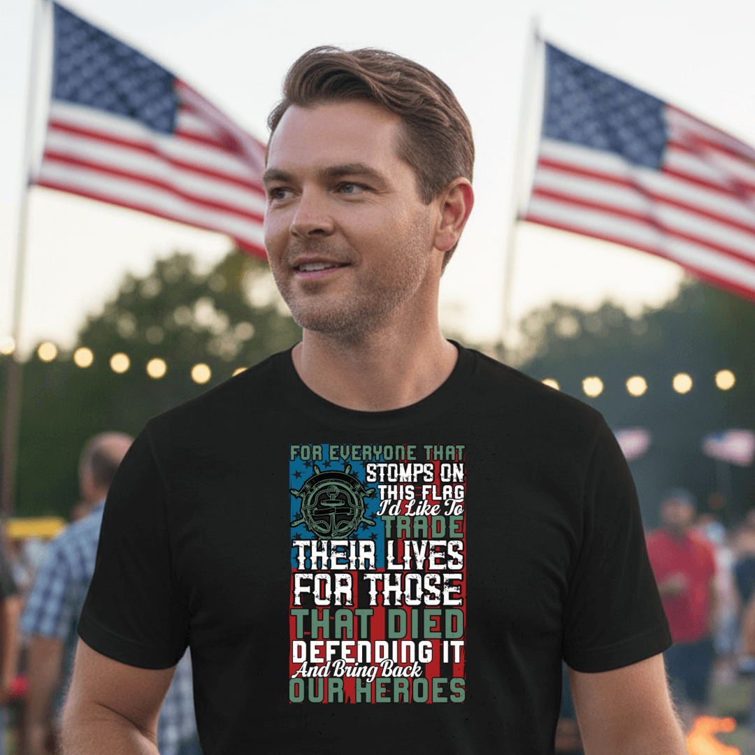 Walton & Johnson: Bring Back Our Heroes T-Shirt - 4LibertyShop.com