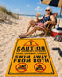 Caution: Federal Government Beach Towel - 4LibertyShop.com