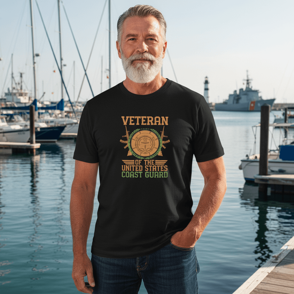 Walton & Johnson: Coast Guard Veteran T-Shirt - 4LibertyShop.com
