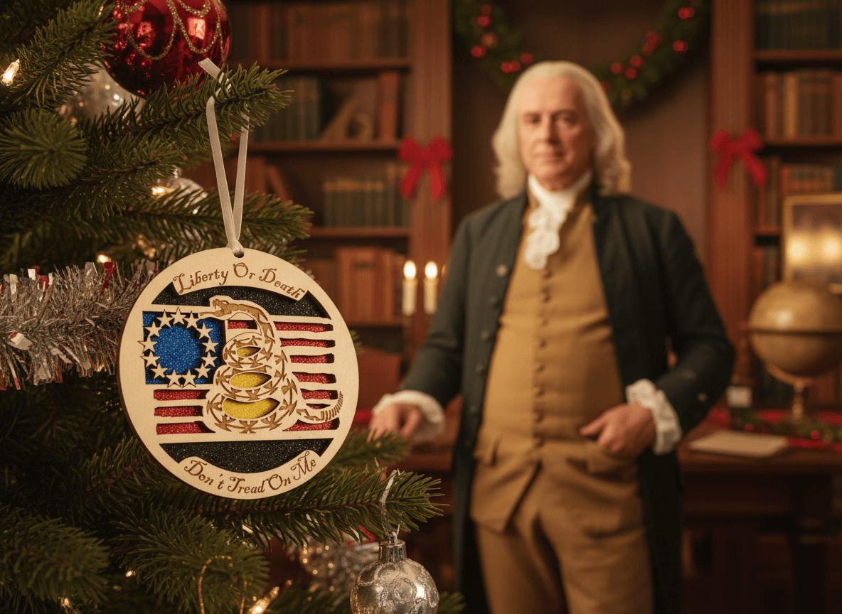 Don't Tread On Me Liberty or Death Ornament - 4LibertyShop.com