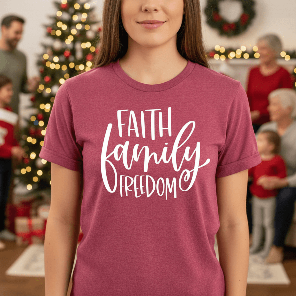Faith Family Freedom Tee - 4LibertyShop.com