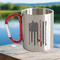 Fishing Rod American Flag Carabiner Mug 12oz